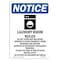 Signmission Safety Sign, OSHA Notice, 10" Height, Rigid Plastic, Laundry Room Rules Sign With Symbol, Portrait OS-NS-P-710-V-13984 - alternate 1